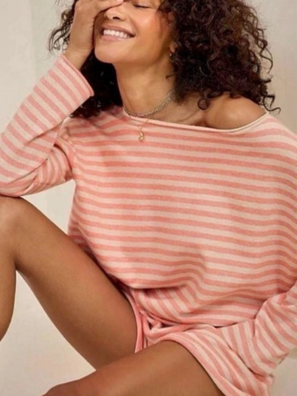 Aerie Soft Sunday Striped Set shorts & top